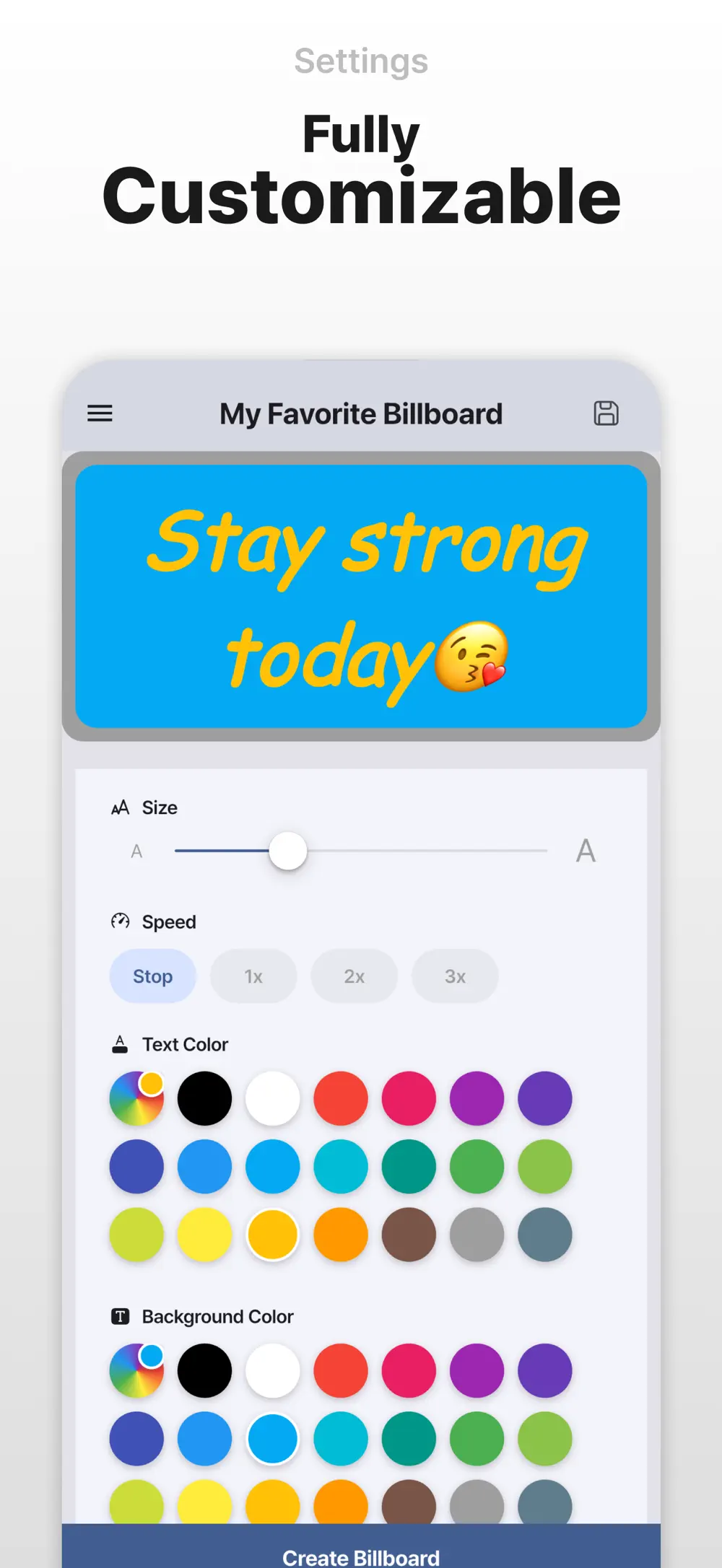 Templates for every occasion screen