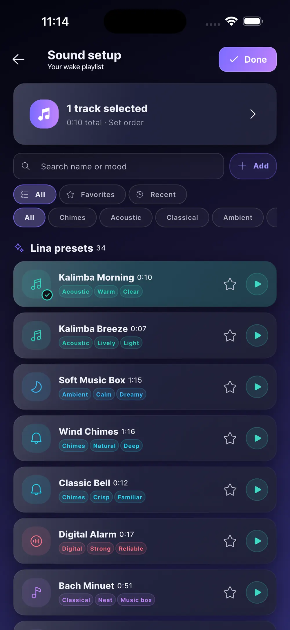 From sleep to wake screen