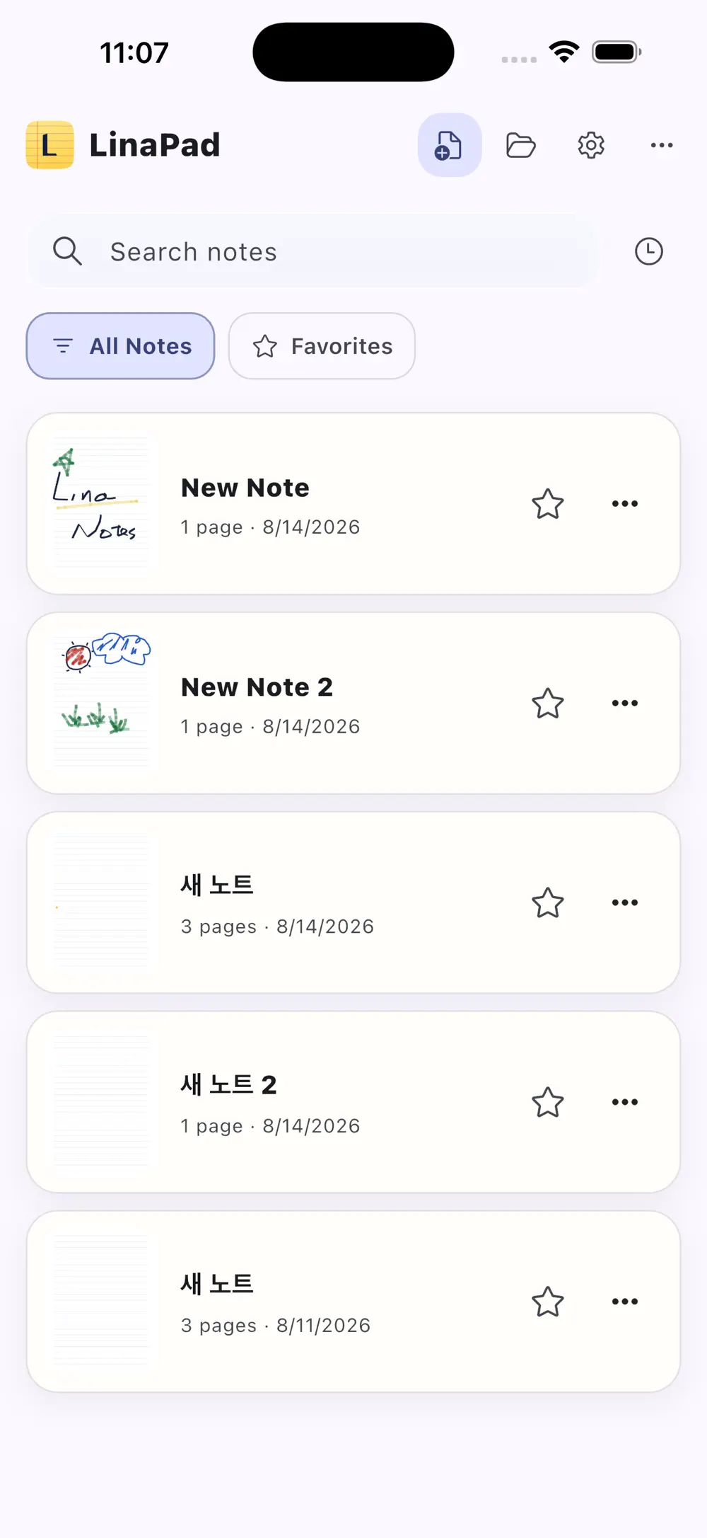 LinaPad app preview