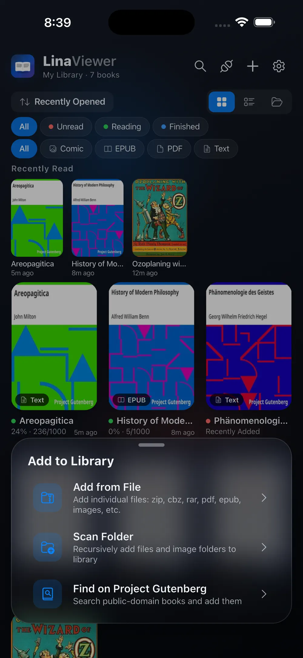 Lina Viewer app preview